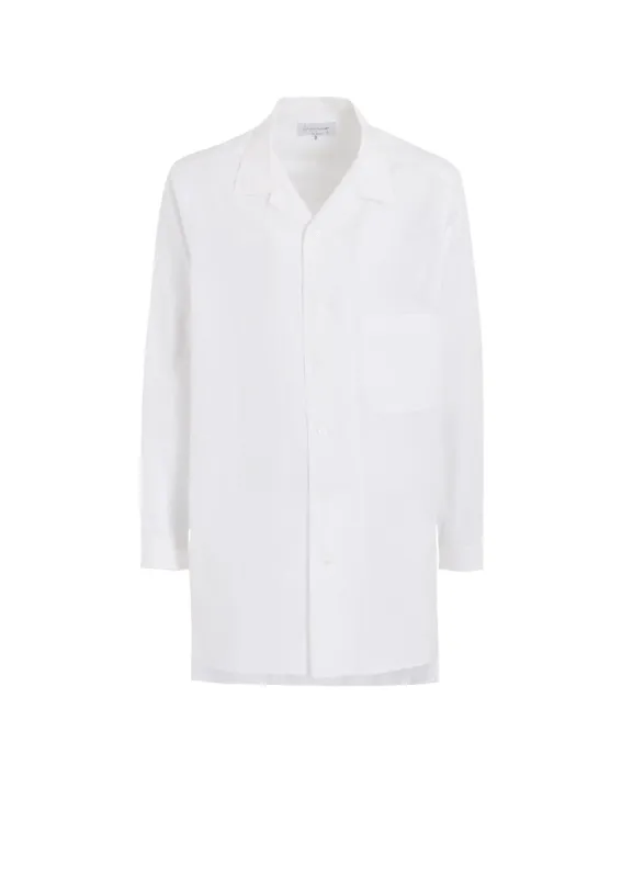 CHAIN STITCH BROAD OPEN COLLAR BLOUSE sold by Yohji Yamamoto