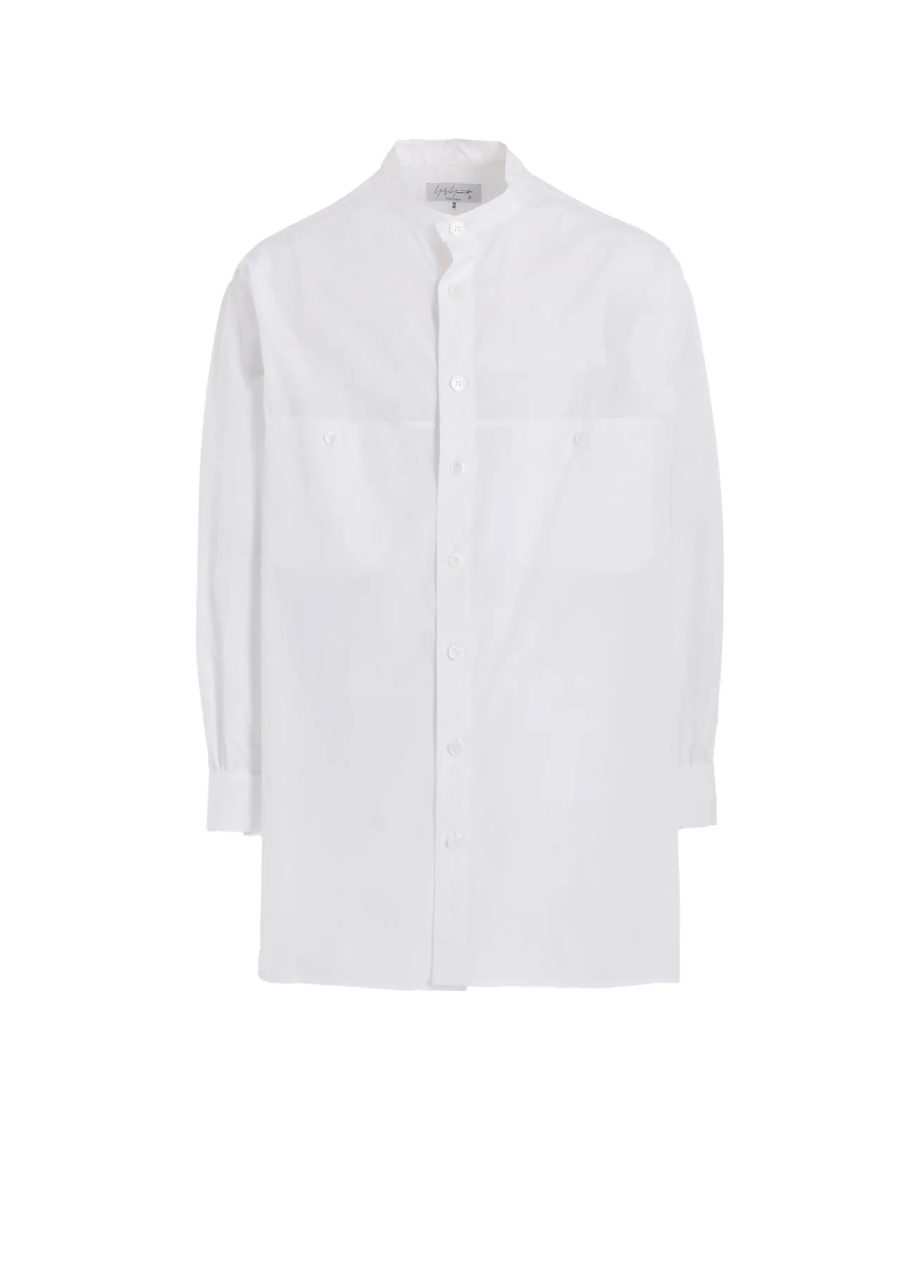 CHAIN STITCH BROAD NO COLLAR BLOUSE sold by Yohji Yamamoto