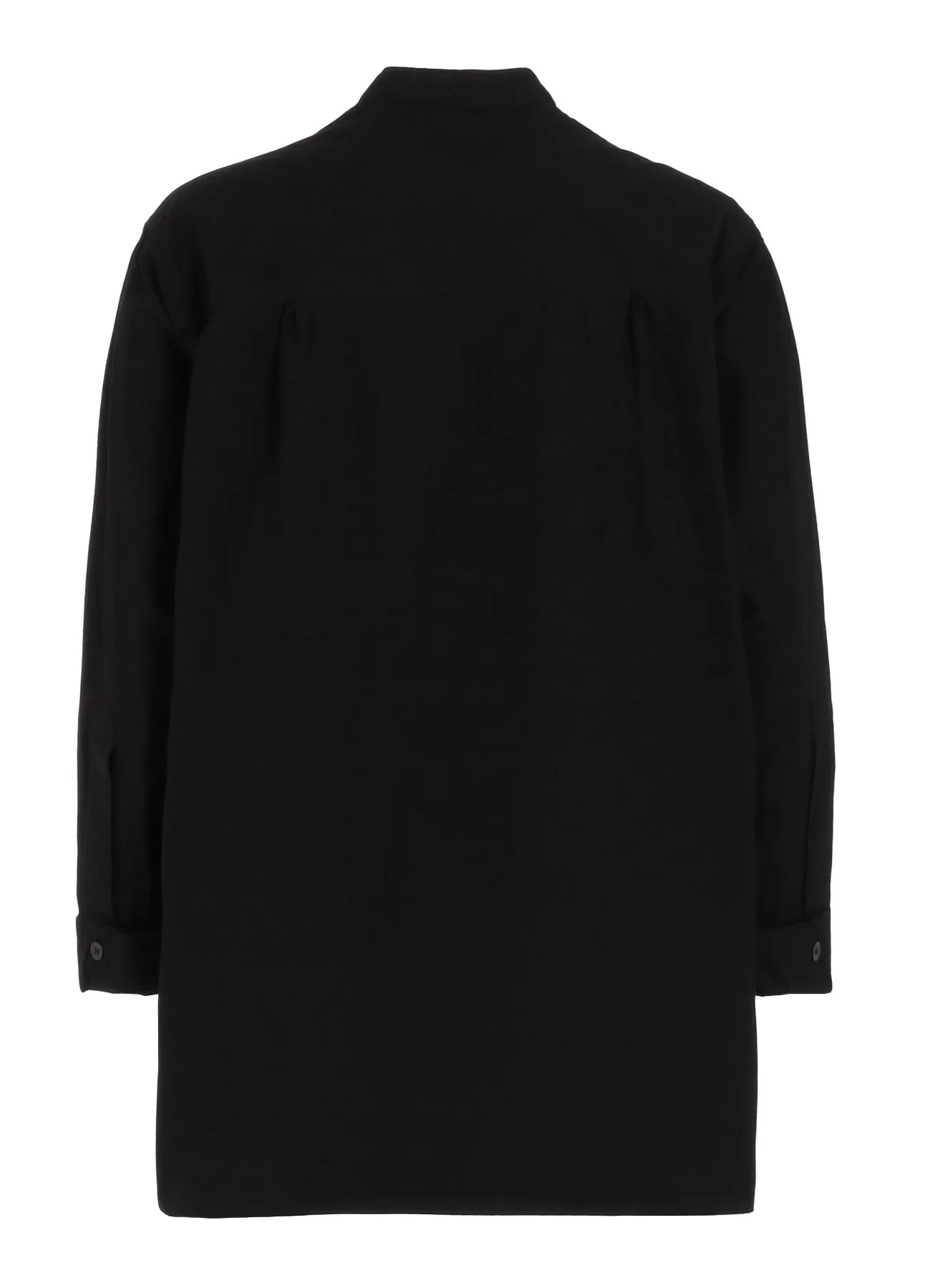 CHAIN STITCH BROAD NO COLLAR BLOUSE sold by Yohji Yamamoto product image thumbnail 4
