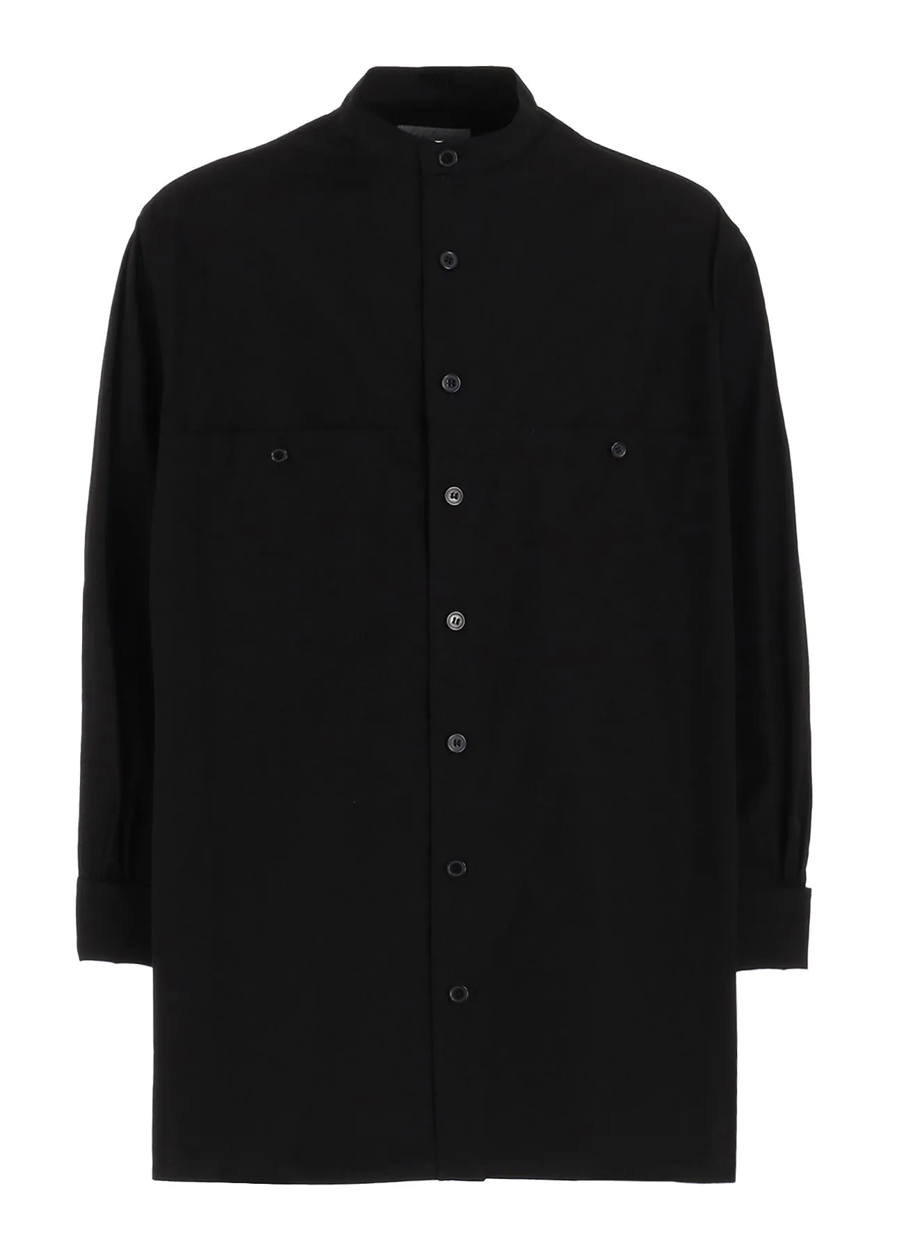 CHAIN STITCH BROAD NO COLLAR BLOUSE sold by Yohji Yamamoto product image thumbnail 2