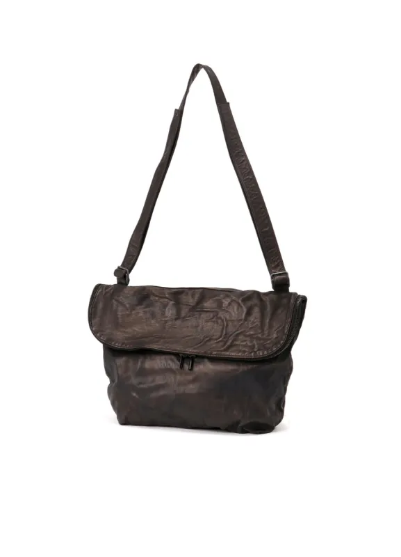 PRODUCT DYEING HORSE FLAP SHOULDER BAG sold by Yohji Yamamoto