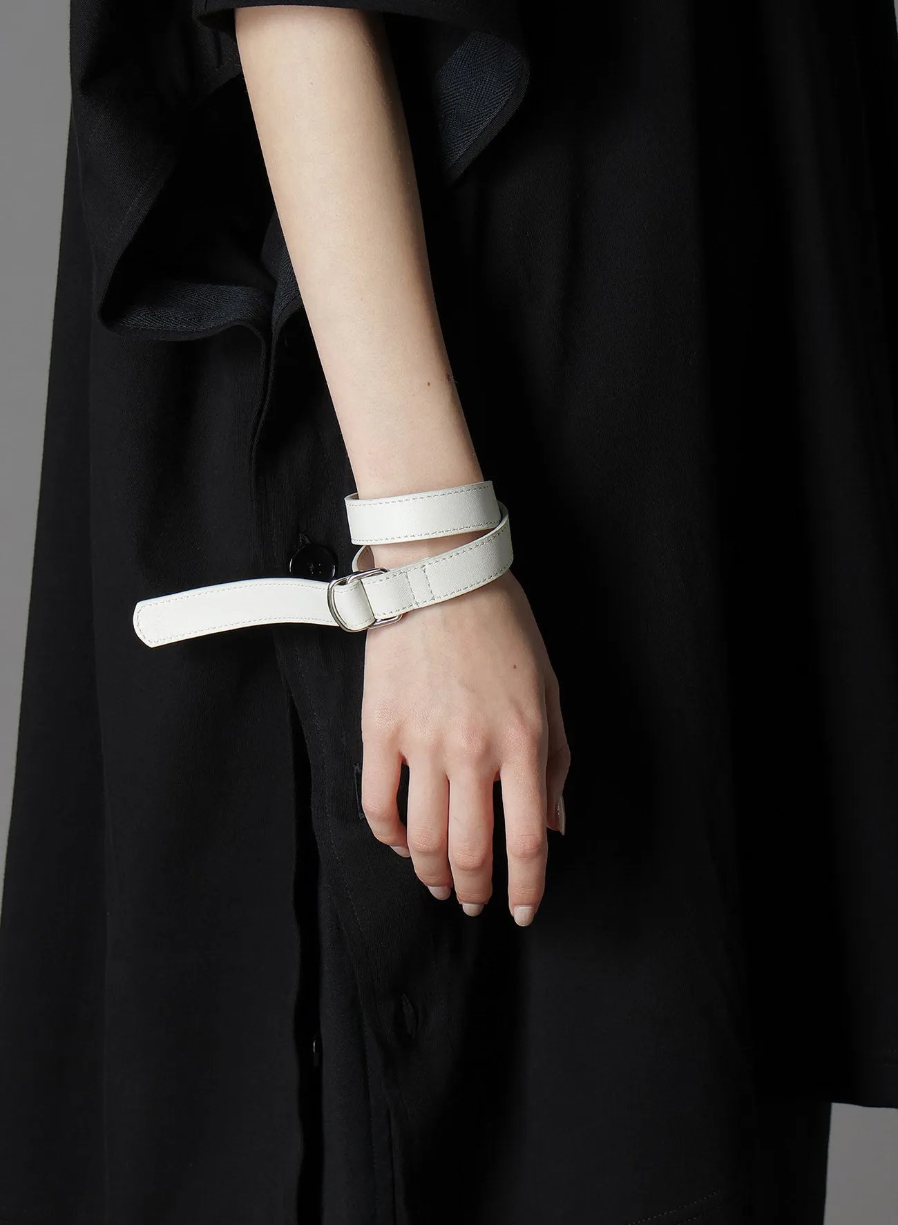 ITALIAN LEATHER DOUBLE BANGLE sold by Yohji Yamamoto product image thumbnail 5
