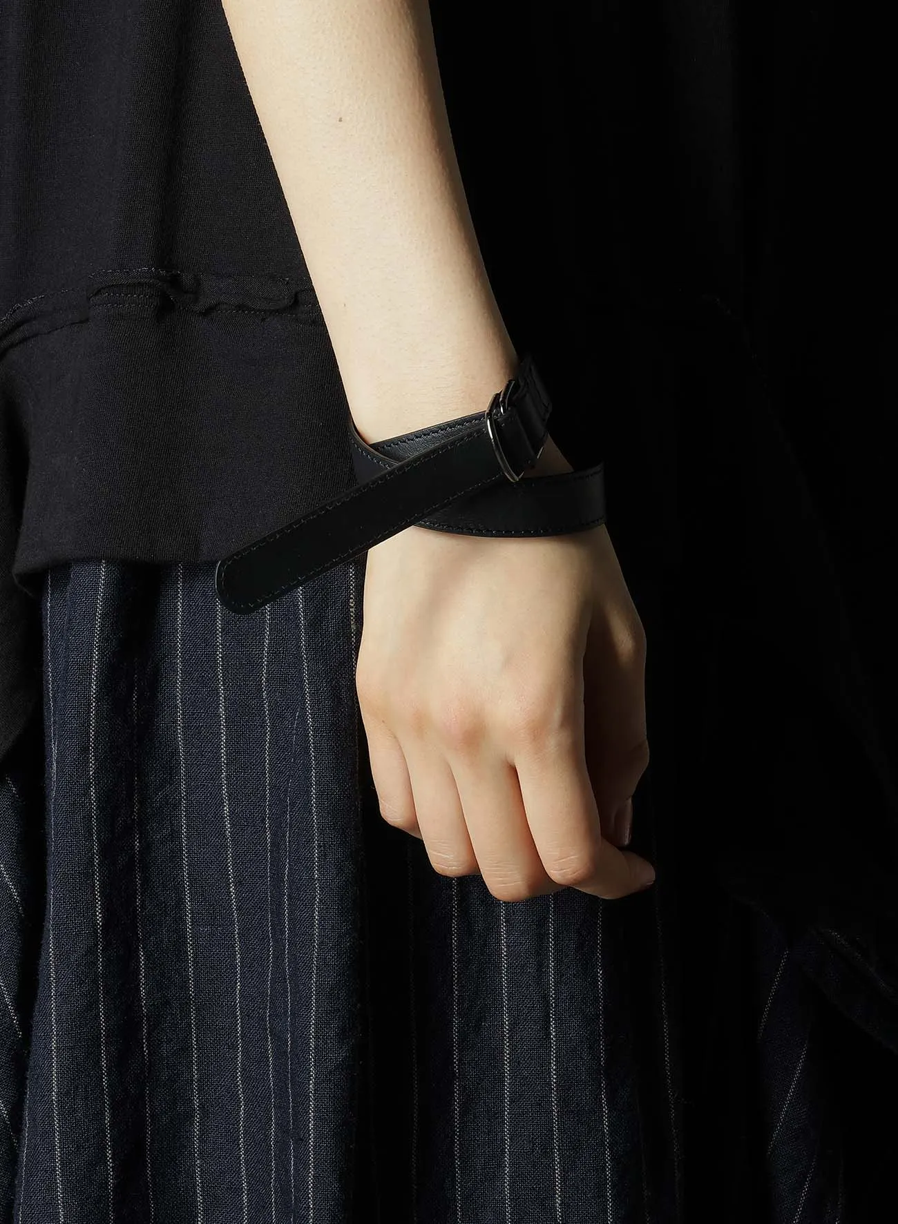 ITALIAN LEATHER DOUBLE BANGLE sold by Yohji Yamamoto product image thumbnail 3