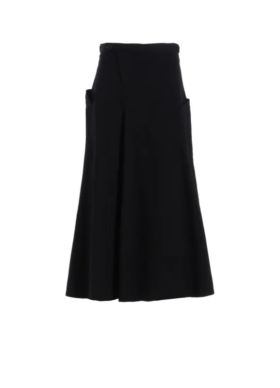 [Y's BORN PRODUCT] COTTON TWILL SKIRT WITH  GUSSET sold by Yohji Yamamoto