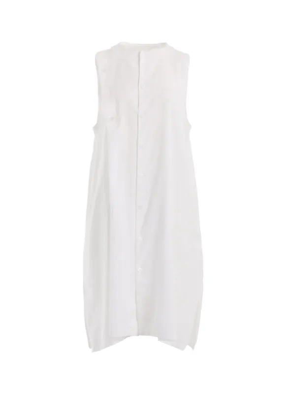 [Y's BORN PRODUCT] THIN COTTON TWILL ASYMMETERIC BUTTON DRESS sold by Yohji Yamamoto