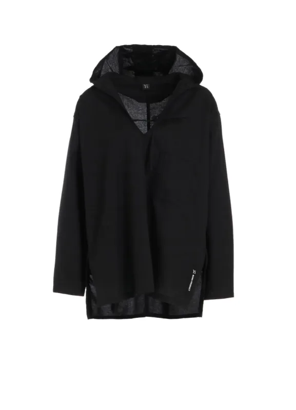 [Y's BORN PRODUCT] THIN COTTON TWILL HOODIE PULL OVER sold by Yohji Yamamoto