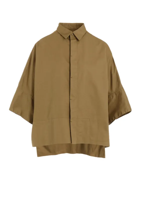 [Y's BORN PRODUCT] COTTON TWILL WIDE CUFFS SHIRT sold by Yohji Yamamoto