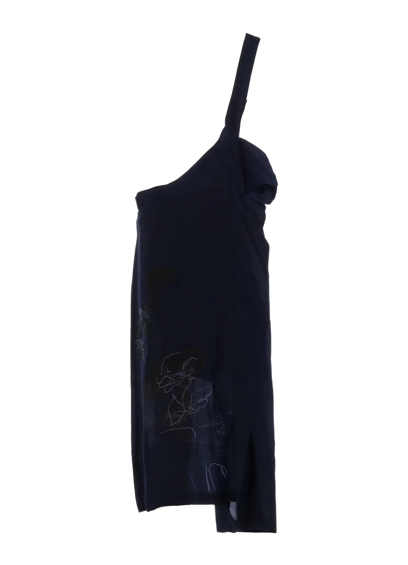 CU/LAWN FLOWER SKETCH PRINT JUMPER SKIRT sold by Yohji Yamamoto product image thumbnail 2