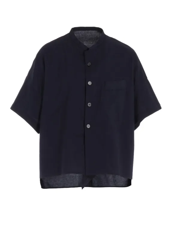 [Y's BORN PRODUCT] THIN COTTON TWILL HALF SLEEVE BOX SHIRT sold by Yohji Yamamoto
