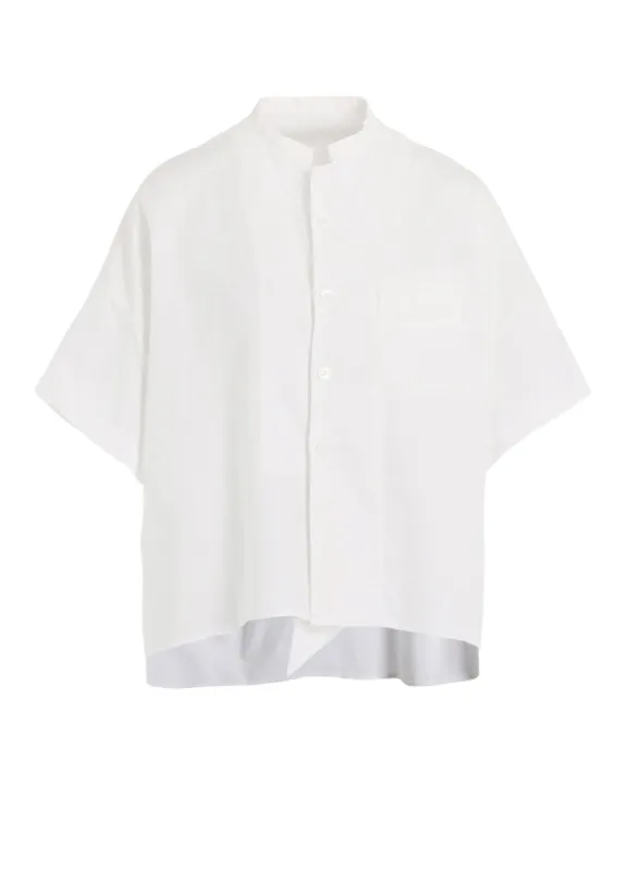 [Y's BORN PRODUCT] THIN COTTON TWILL HALF SLEEVE BOX SHIRT sold by Yohji Yamamoto