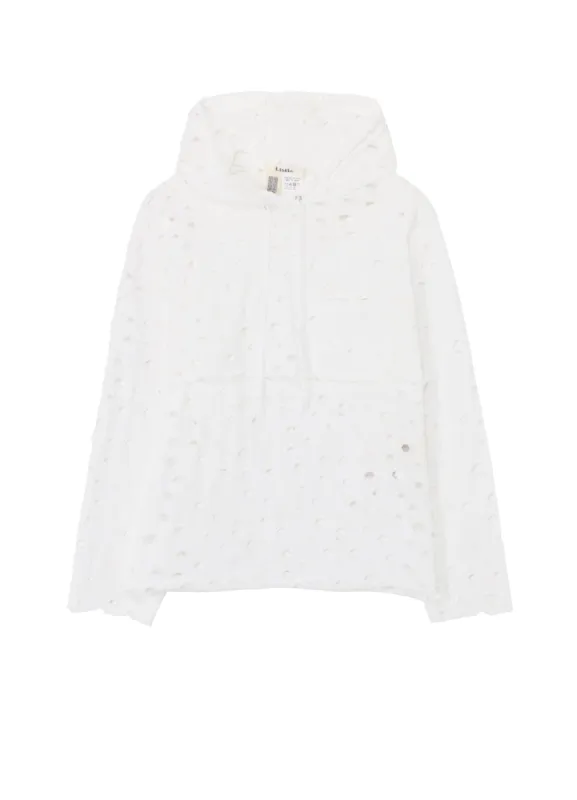 HOLED PLAIN STITCH LAYERED SEPARATE HOODIE sold by Yohji Yamamoto