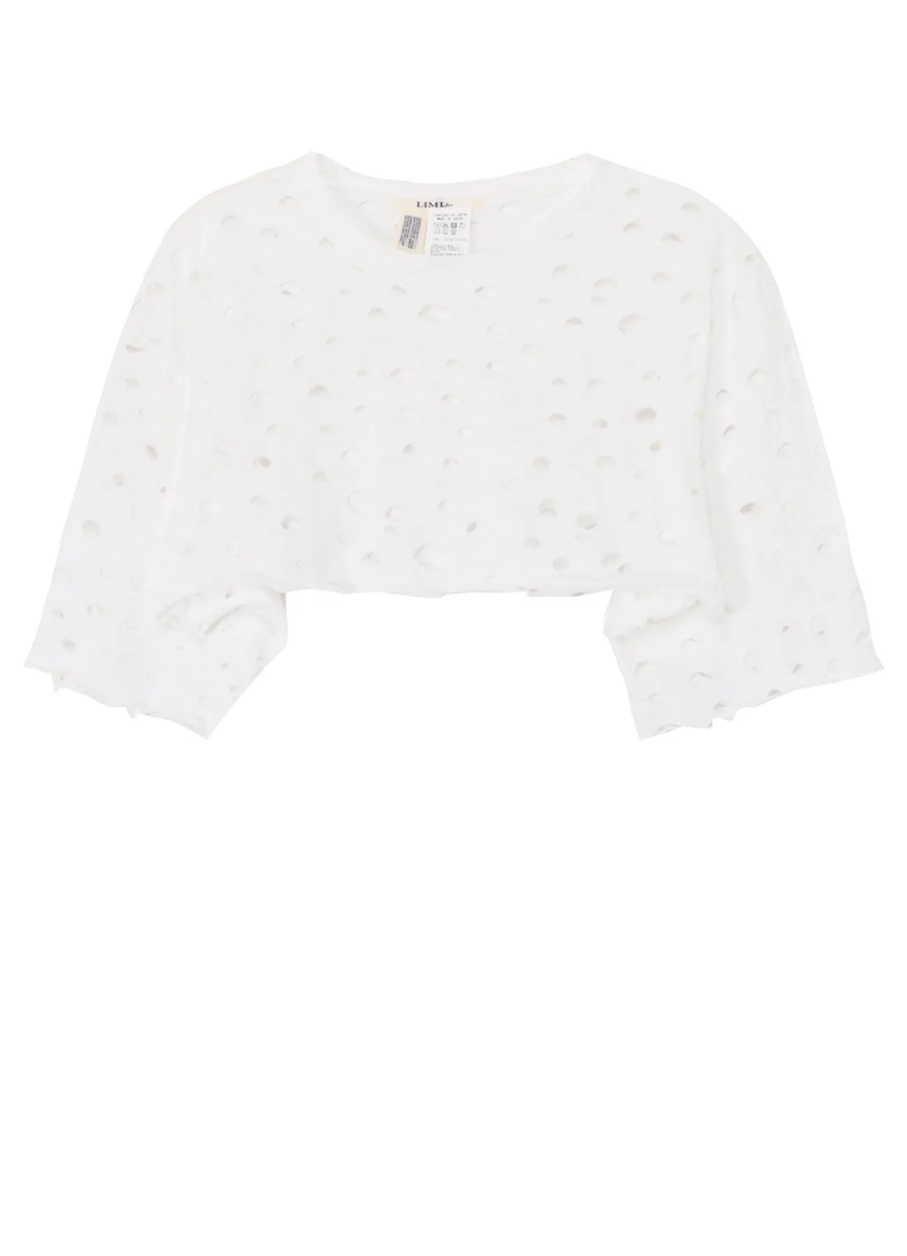 HOLED PLAIN STITCH LAYERED SEPARATE LONG SLEEVE T-SHIRT sold by Yohji Yamamoto product image thumbnail 4