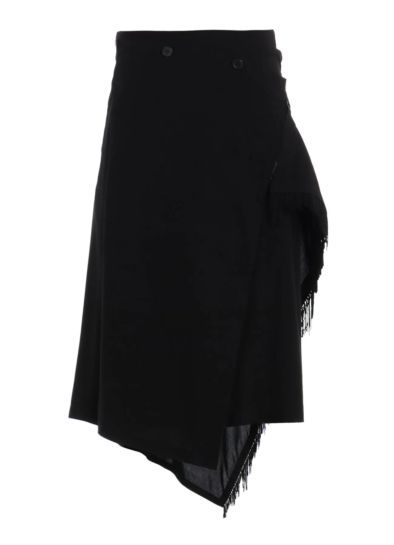 RAYON LAWN FRINGE WRAP SKIRT sold by Yohji Yamamoto product image thumbnail 2