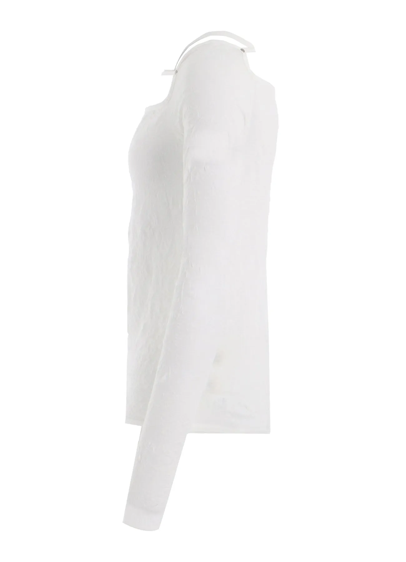 WASHER PLAIN STITCH SQUARE NECK LONG SLEEVE T-SHIRT sold by Yohji Yamamoto product image thumbnail 3