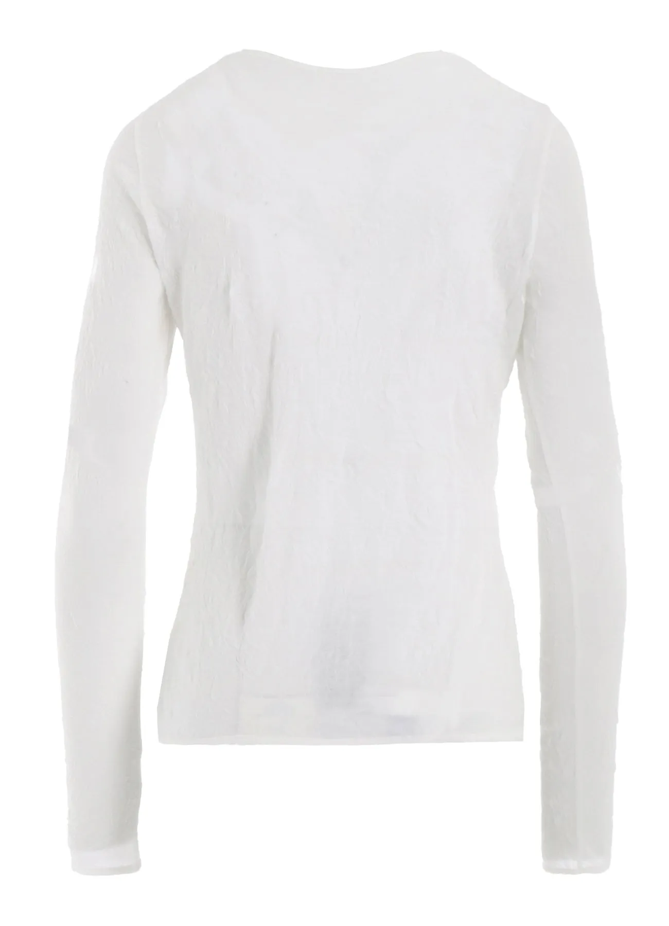 WASHER PLAIN STITCH SLIT CHEST LONG SLEEVE T-SHIRT sold by Yohji Yamamoto product image thumbnail 3