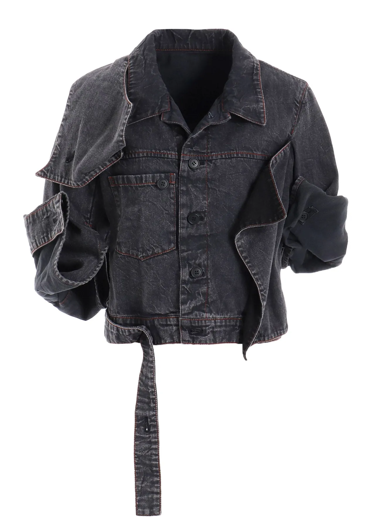 POWDER BLEACH BUTTON DETAIL JACKET sold by Yohji Yamamoto product image thumbnail 2