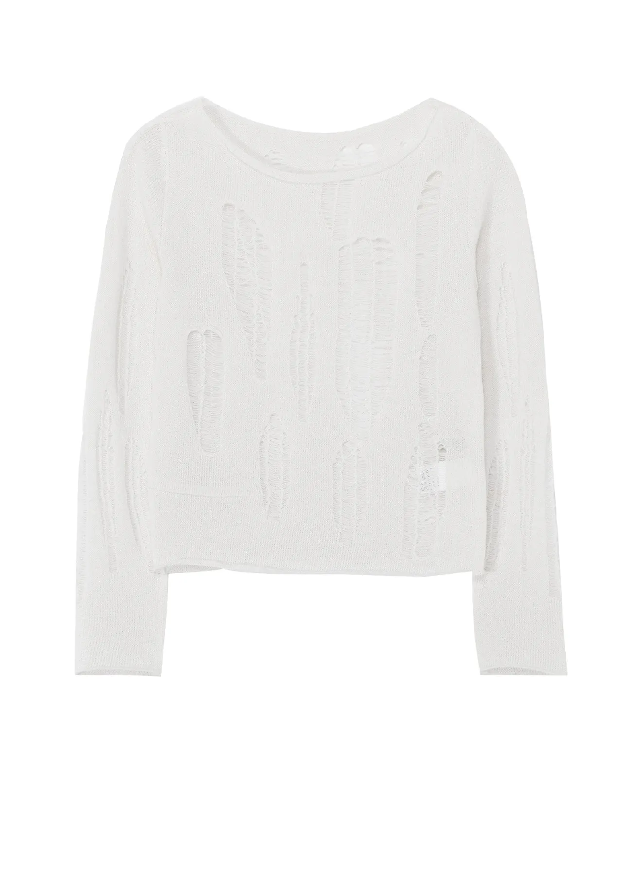 CRUSH PLAIN STITCH CRUSHED SWEATER sold by Yohji Yamamoto
