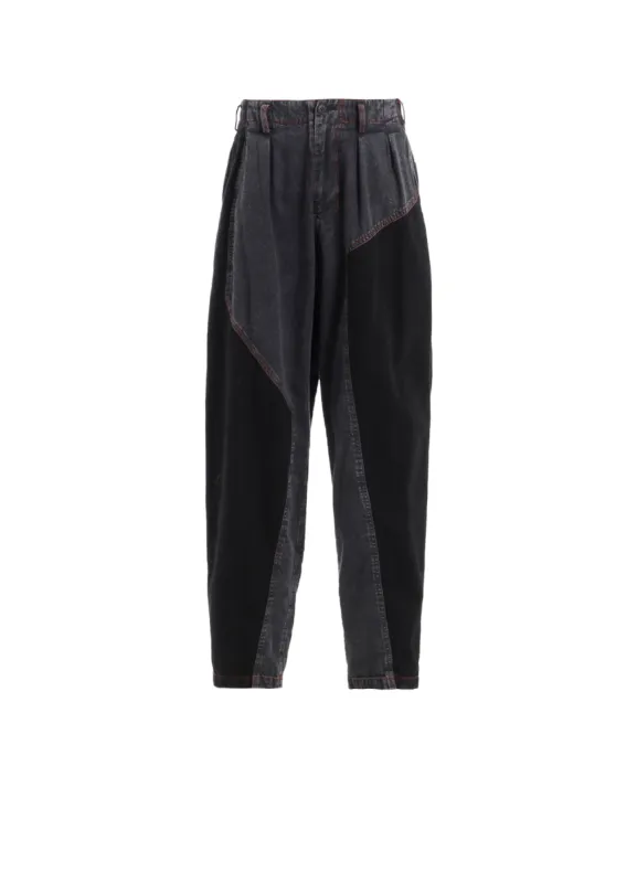 POWDER BLEACH PANELED PANTS sold by Yohji Yamamoto