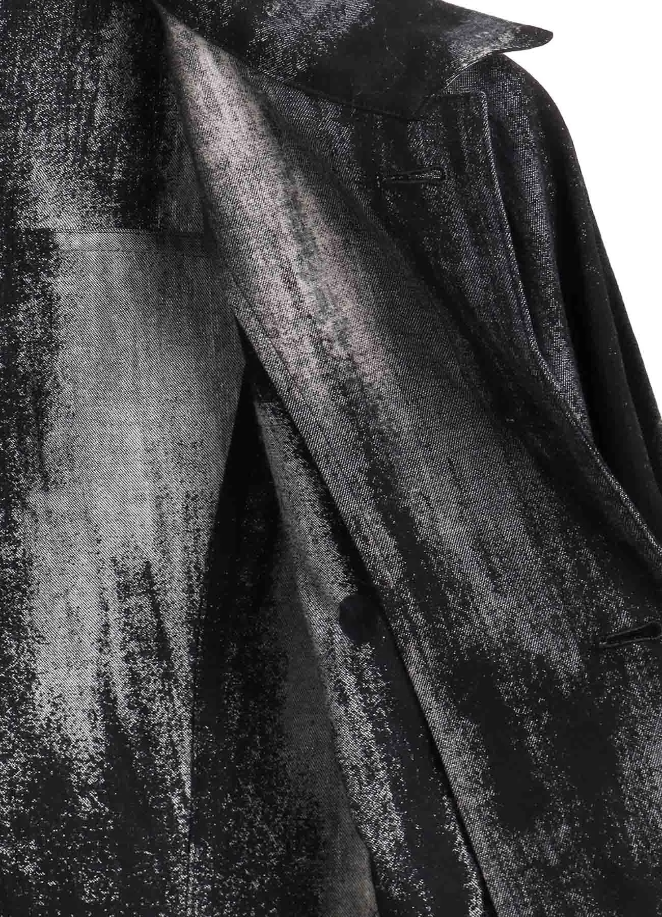 DISCHARGE PT DENIM BUTTON DETAIL JACKET sold by Yohji Yamamoto product image thumbnail 5