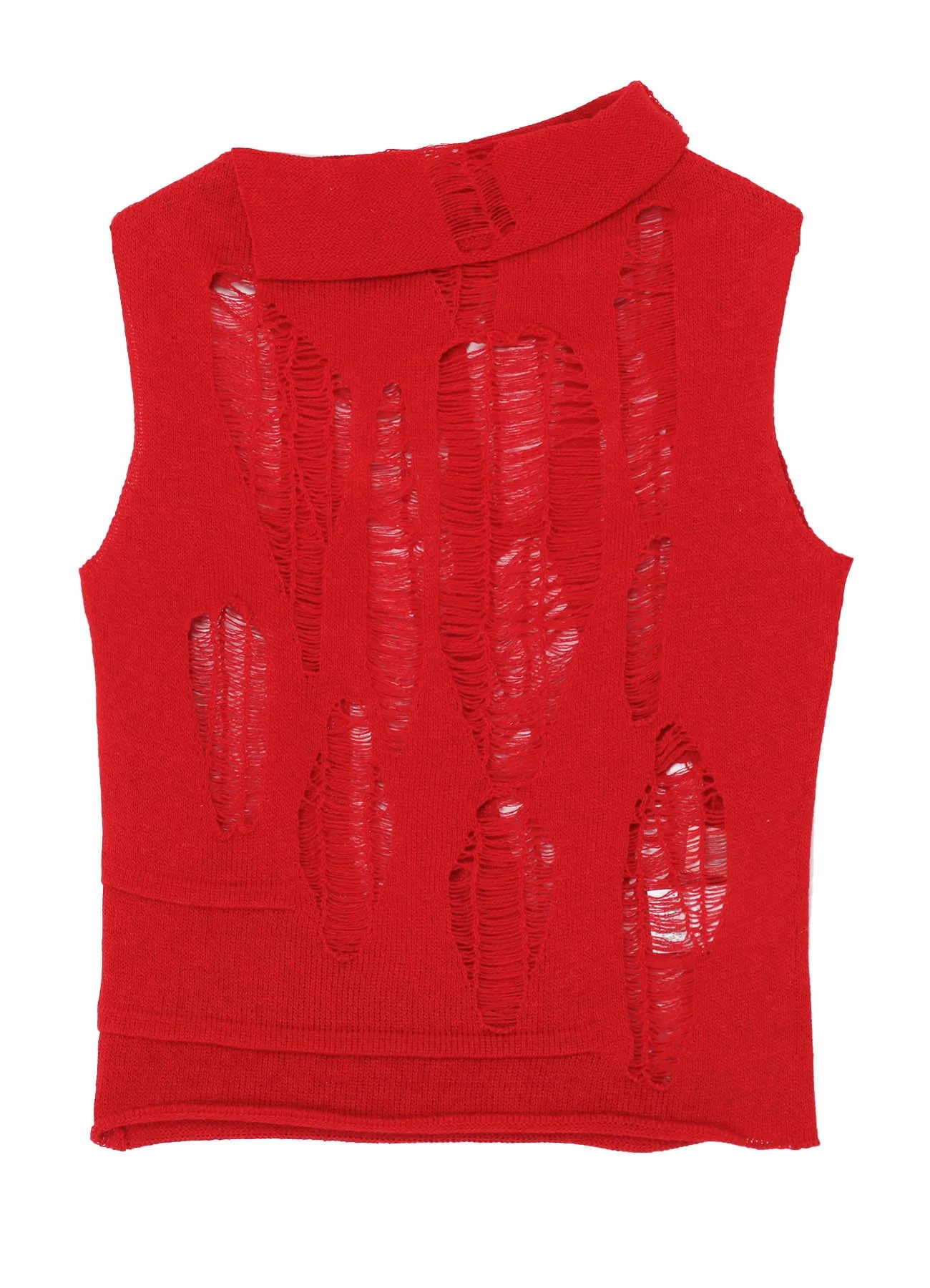 CRUSH PLAIN STITCH CRUSHED SLEEVELESS KNIT sold by Yohji Yamamoto product image thumbnail 2