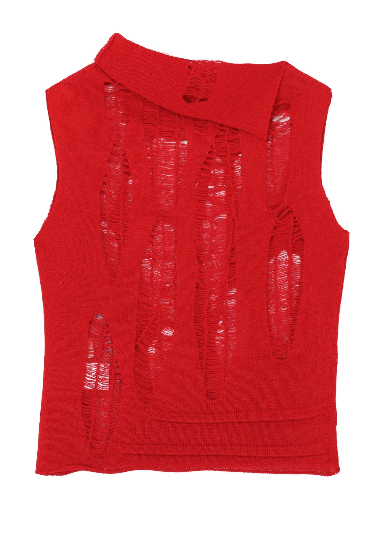 CRUSH PLAIN STITCH CRUSHED SLEEVELESS KNIT sold by Yohji Yamamoto product image thumbnail 3