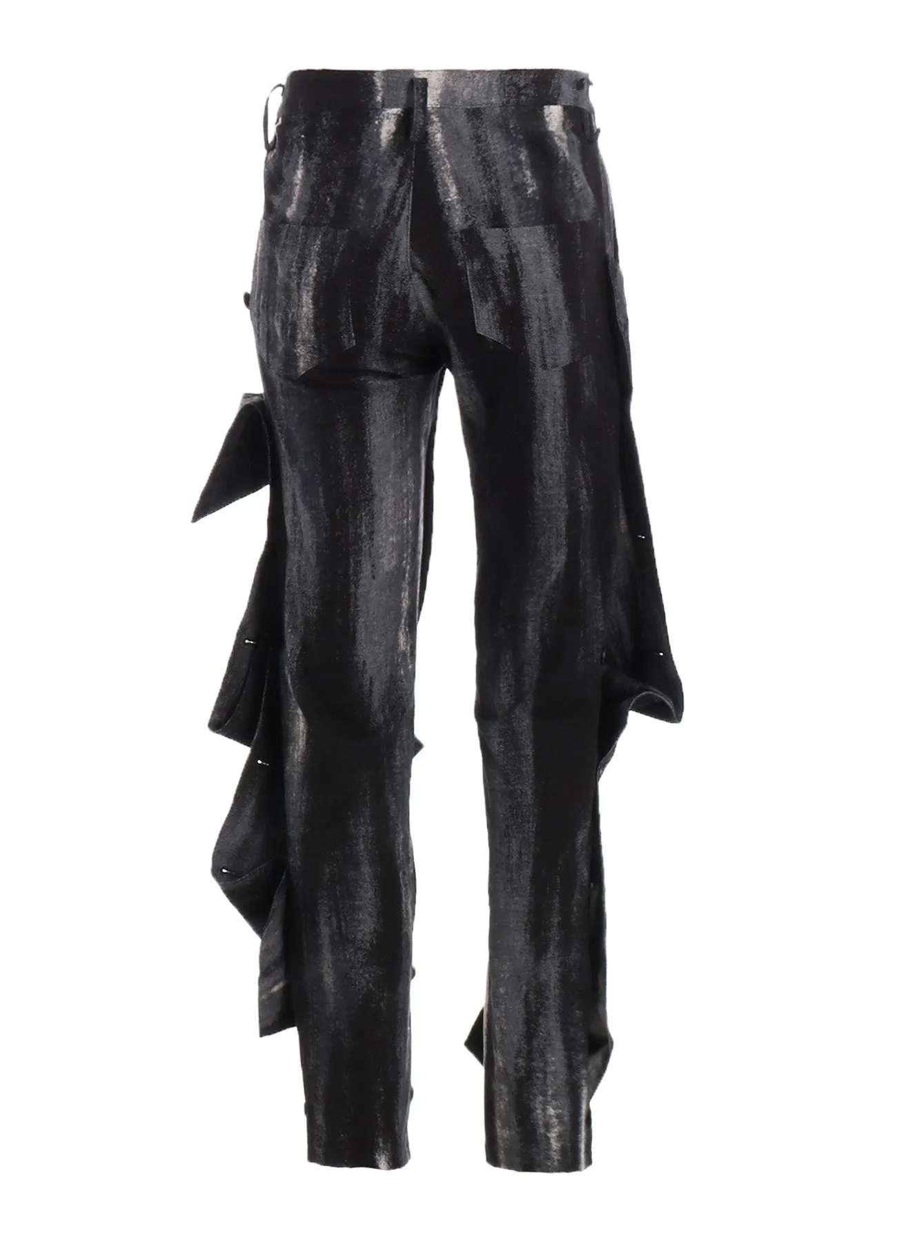 DISCHARGE PT DENIM BUTTON DETAIL PANTS sold by Yohji Yamamoto product image thumbnail 4