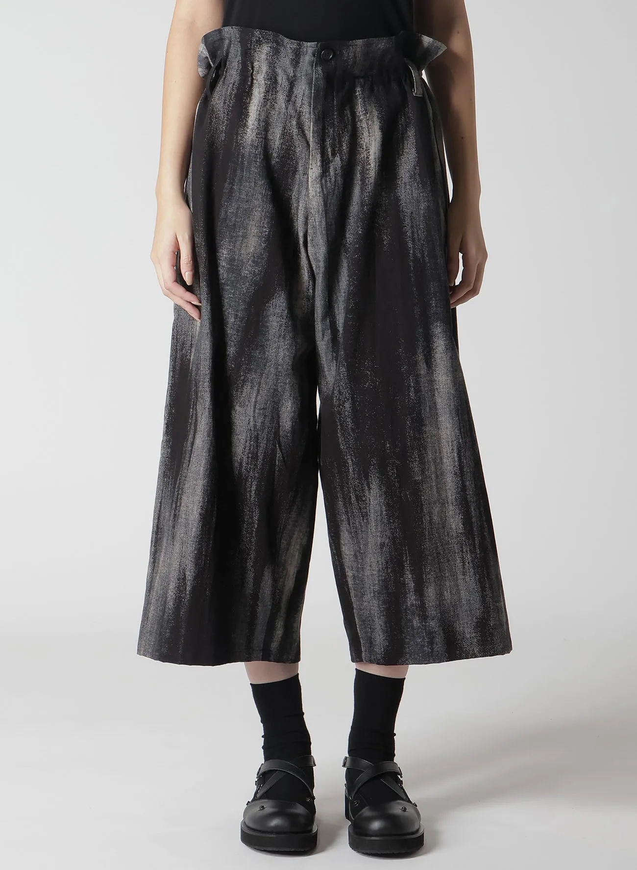 DISCHARGE PT DENIM WAIST STRING TUCK PANTS sold by Yohji Yamamoto product image thumbnail 5