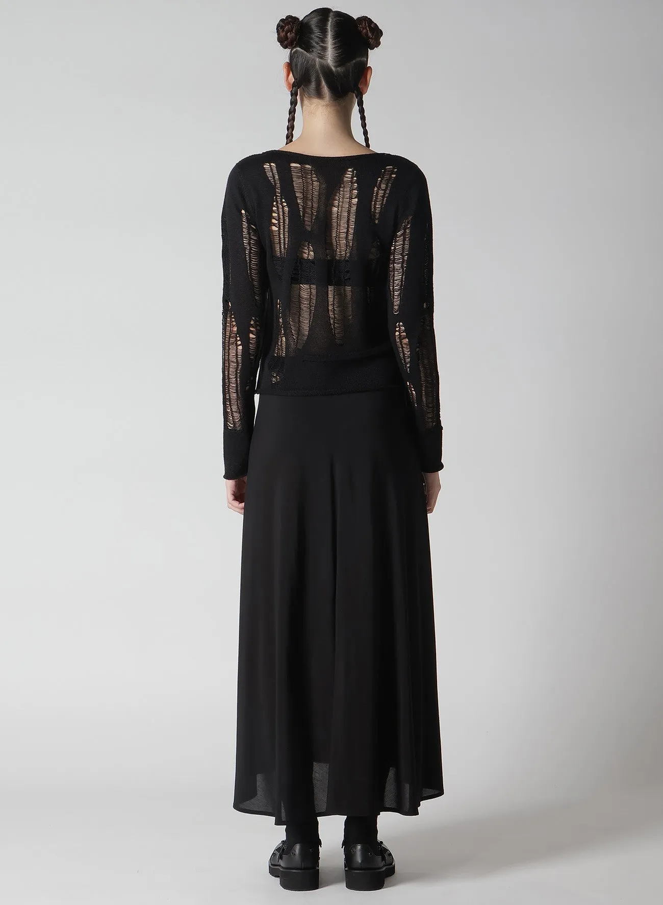 CRUSH PLAIN STITCH CRUSHED SWEATER sold by Yohji Yamamoto product image thumbnail 5