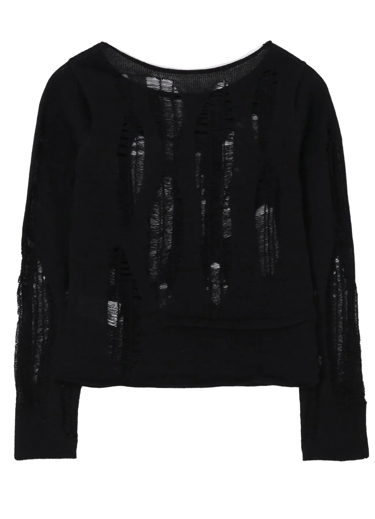 CRUSH PLAIN STITCH CRUSHED SWEATER sold by Yohji Yamamoto product image thumbnail 3