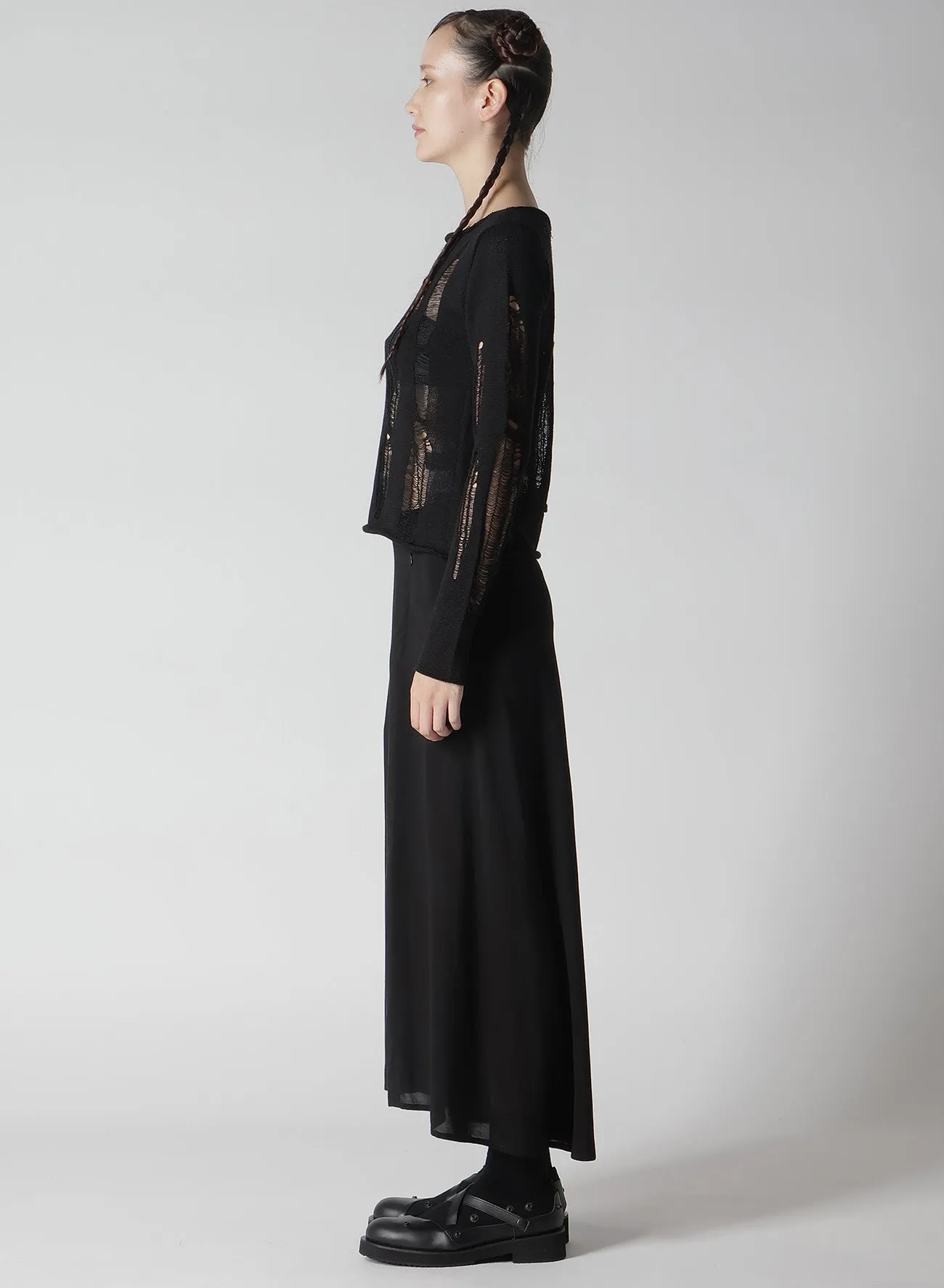 CRUSH PLAIN STITCH CRUSHED SWEATER sold by Yohji Yamamoto product image thumbnail 4