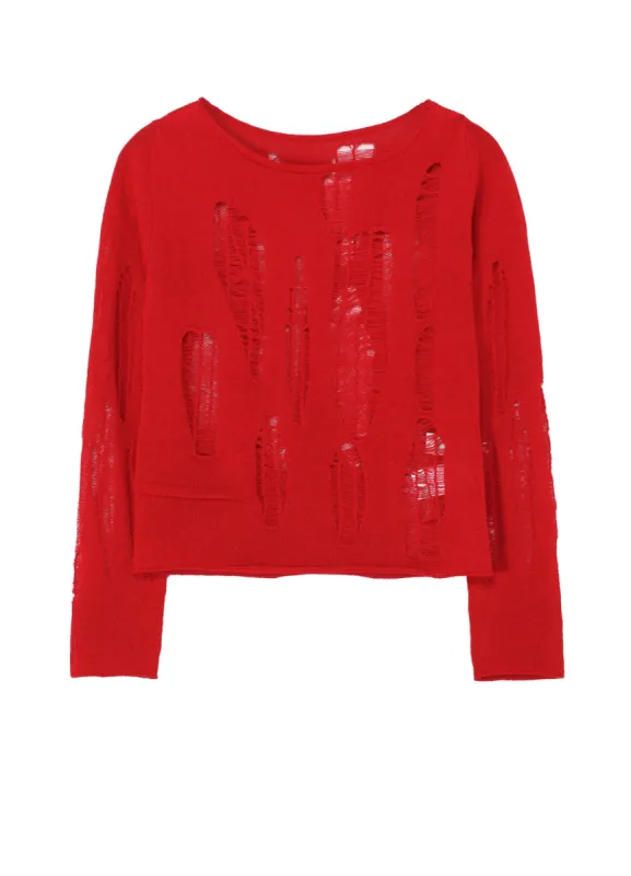 CRUSH PLAIN STITCH CRUSHED SWEATER sold by Yohji Yamamoto