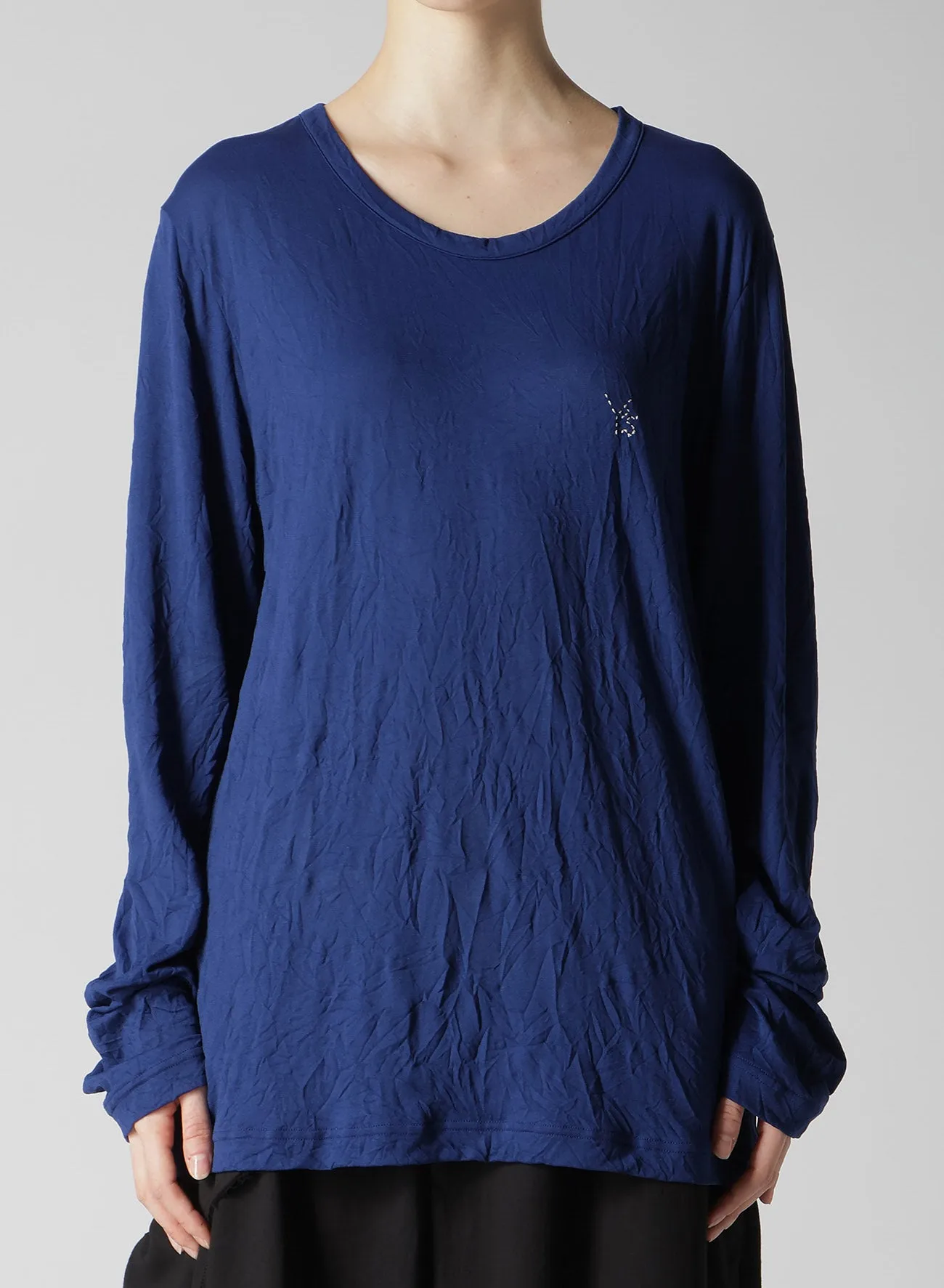 WRINKLE JERSEY Y'S STITCH LONG T sold by Yohji Yamamoto product image thumbnail 4