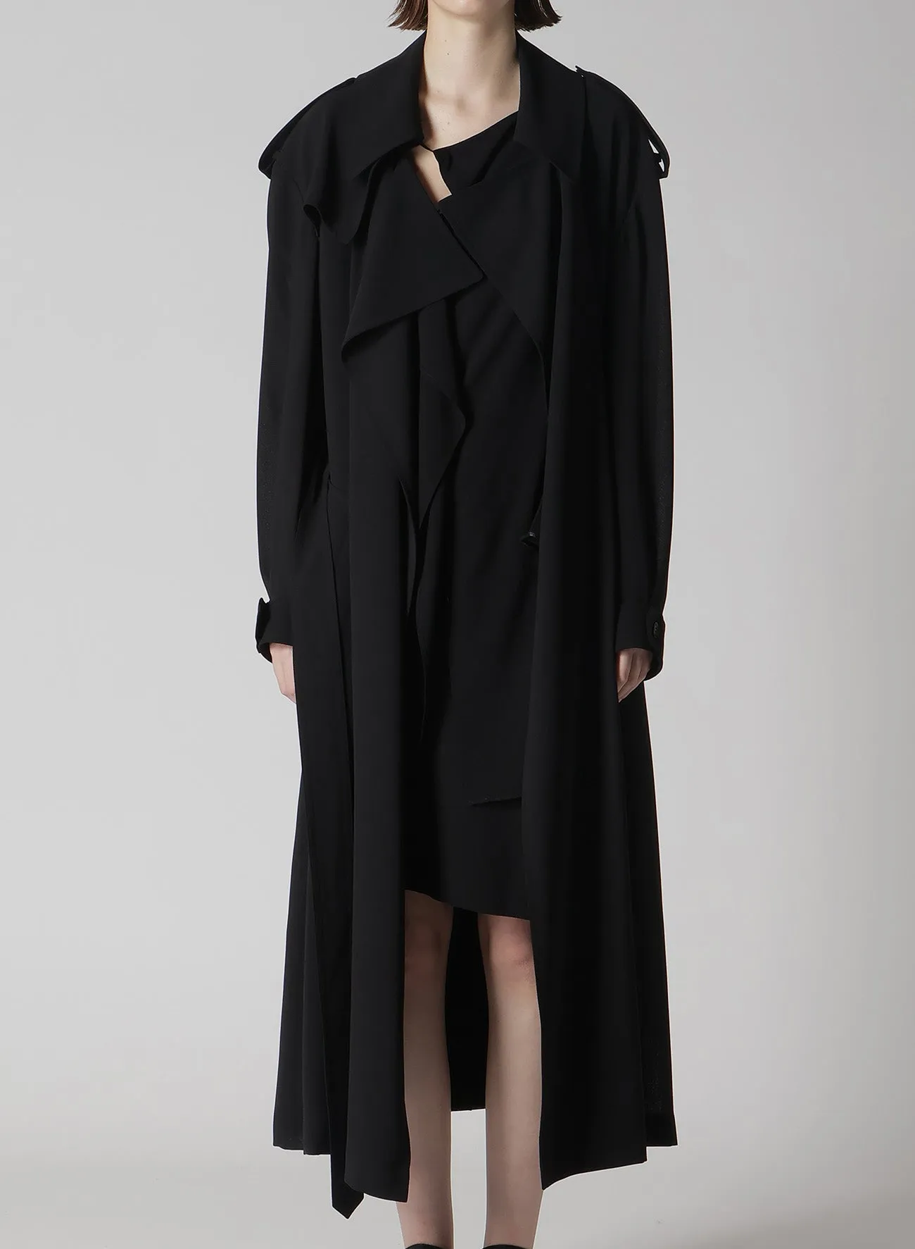PE/STRONG TWISTED CLOTH TRENCH COAT sold by Yohji Yamamoto product image thumbnail 5