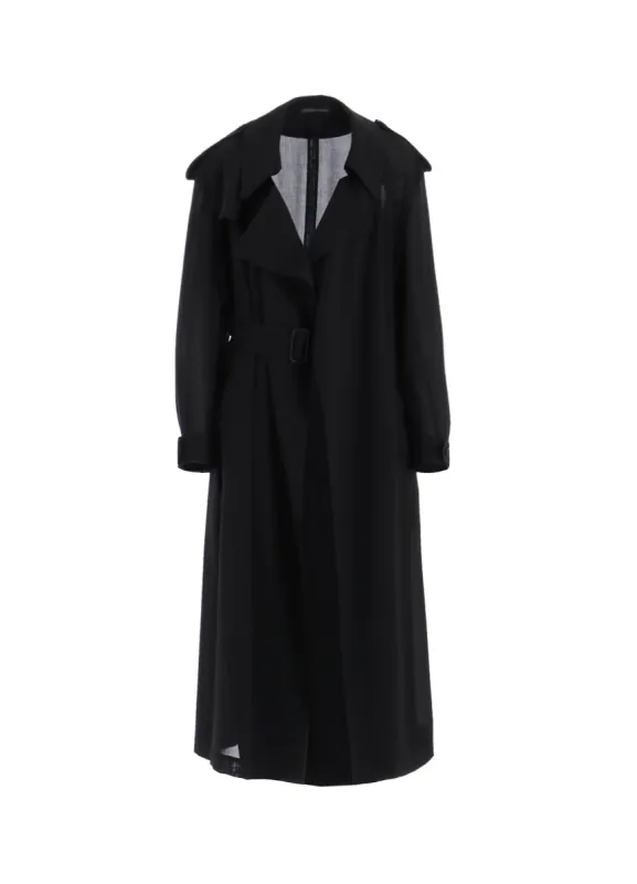 PE/STRONG TWISTED CLOTH TRENCH COAT made by Yohji Yamamoto