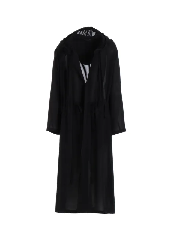 PE/STRONG TWISTED CLOTH HOODIE WITH CORD sold by Yohji Yamamoto