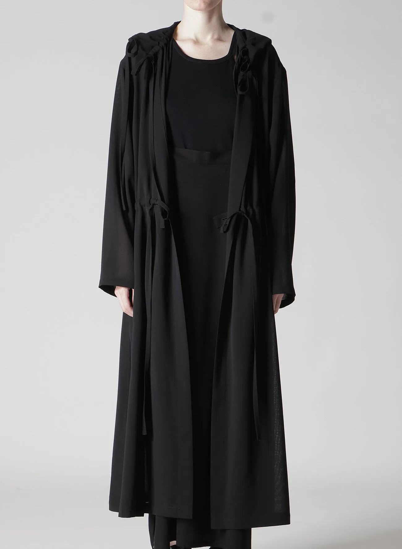 PE/STRONG TWISTED CLOTH HOODIE WITH CORD sold by Yohji Yamamoto product image thumbnail 5