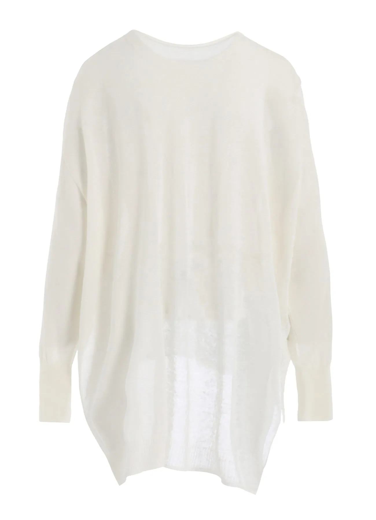 MULTI MATERIAL SHEER JERSEY LOOSE BIG PULLOVER sold by Yohji Yamamoto product image thumbnail 3