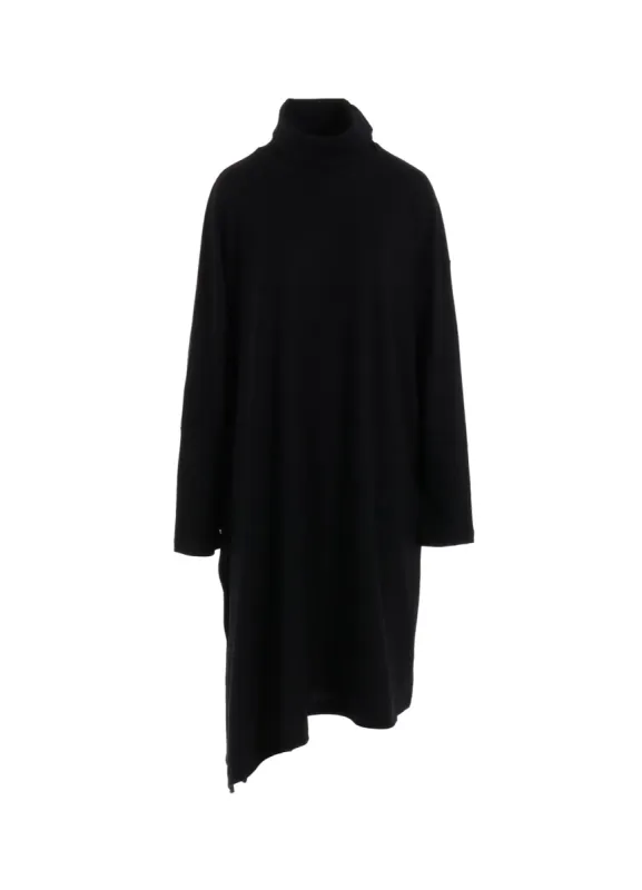 LUMINARY WOOL FLARED HIGH NECK DRESS sold by Yohji Yamamoto