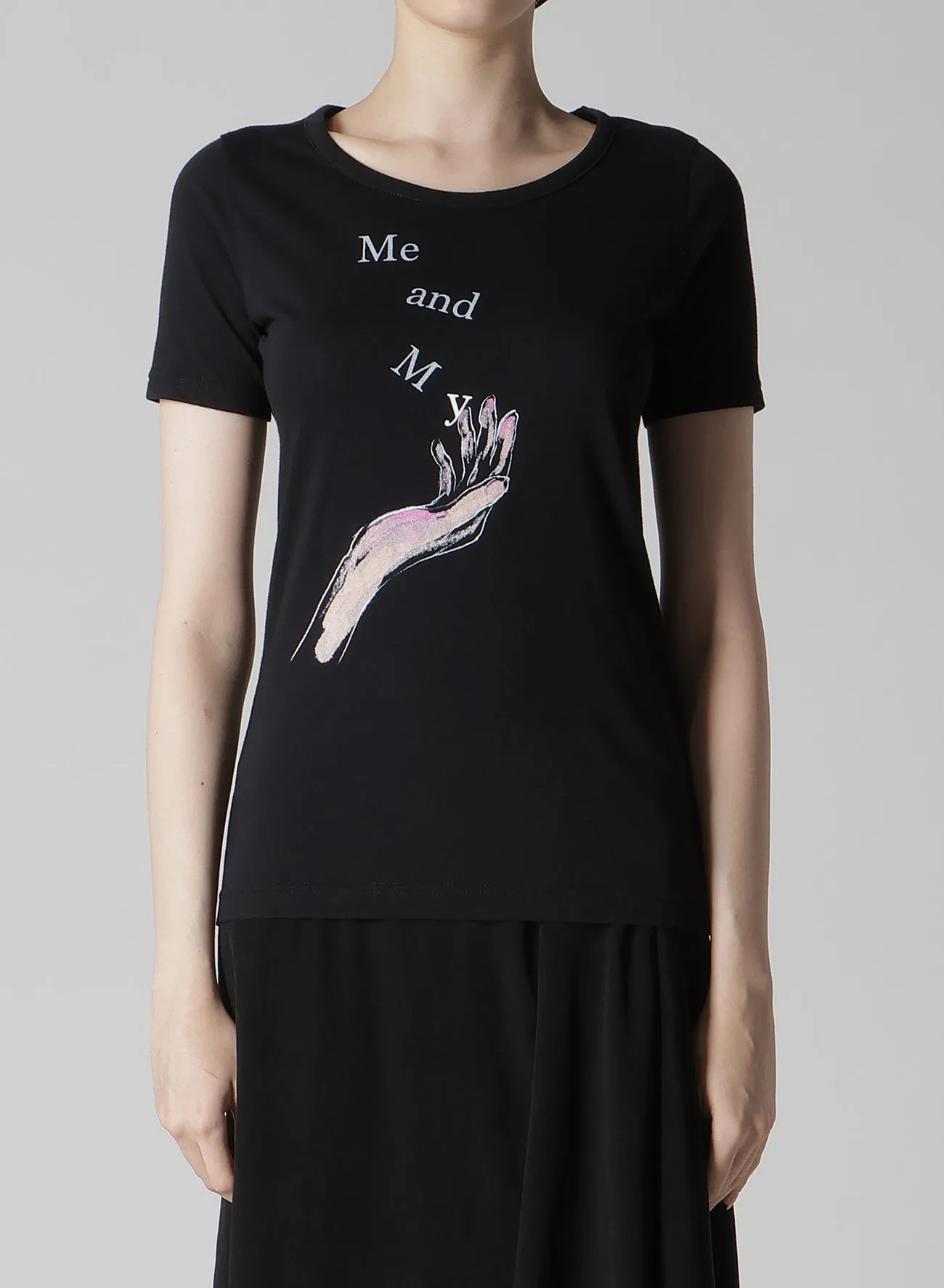 STF COTTON SINGLE JERSEY PT SHORT SLV T sold by Yohji Yamamoto product image thumbnail 2