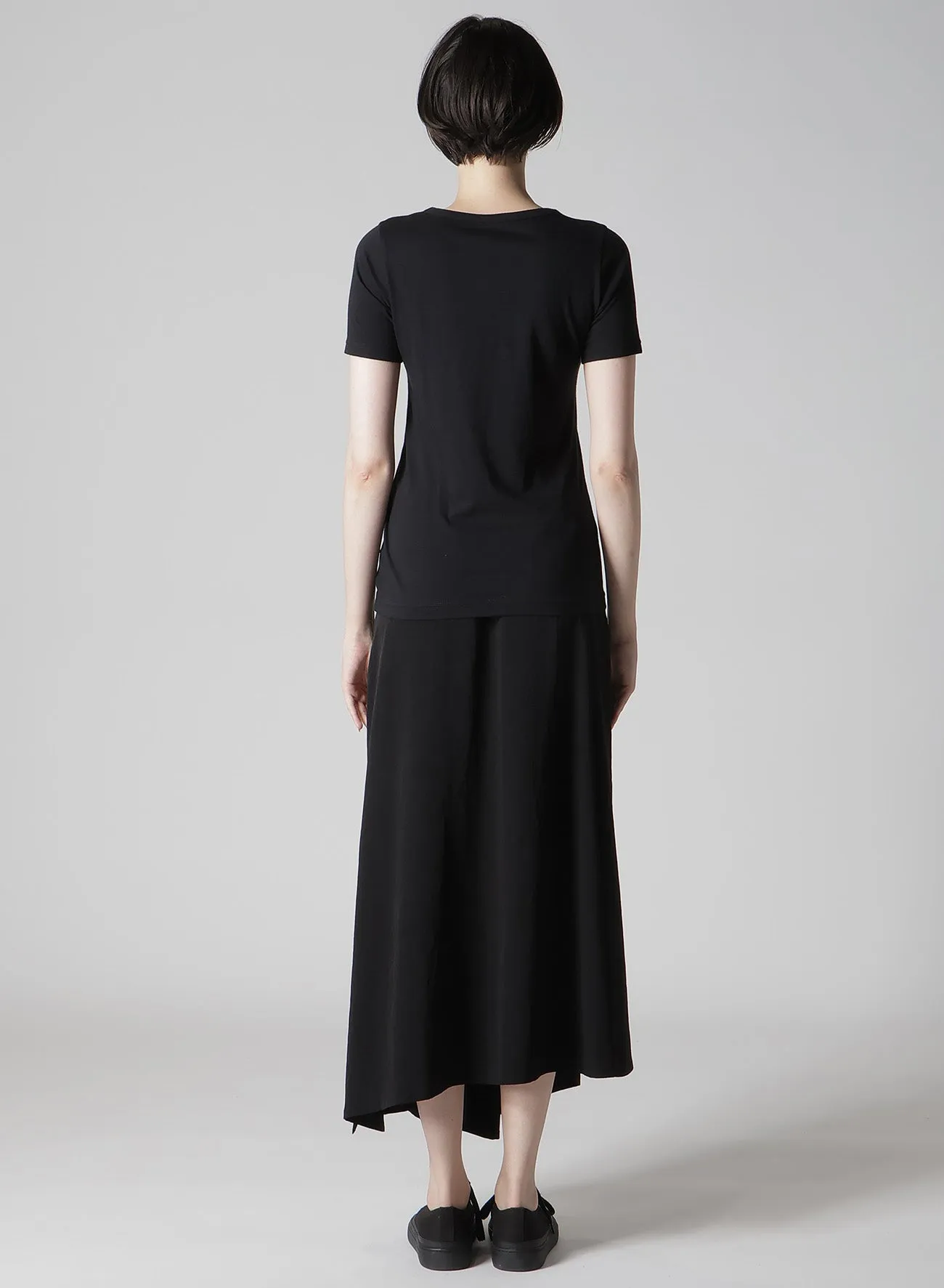 STF COTTON SINGLE JERSEY PT SHORT SLV T sold by Yohji Yamamoto product image thumbnail 5