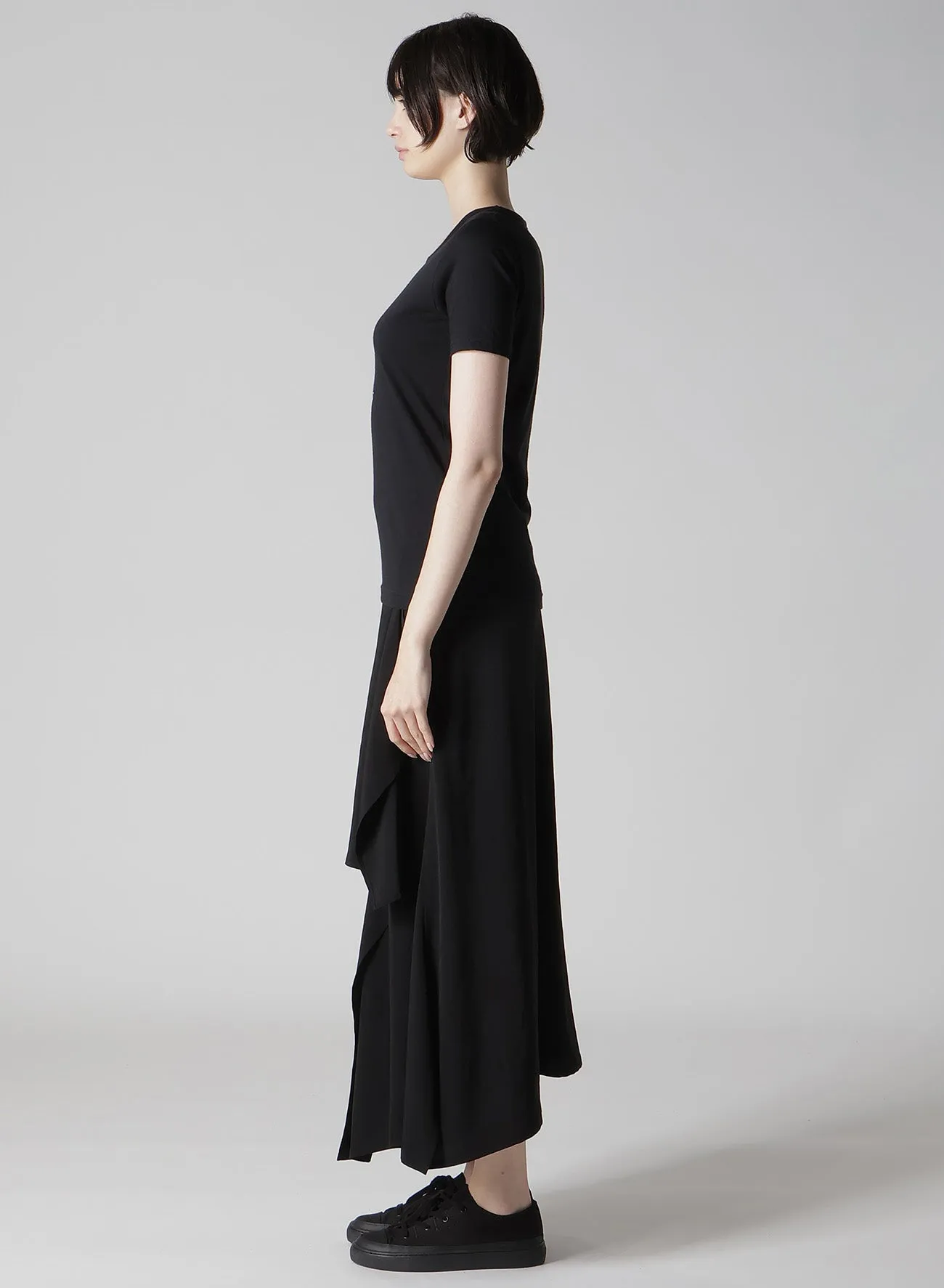 STF COTTON SINGLE JERSEY PT SHORT SLV T sold by Yohji Yamamoto product image thumbnail 4