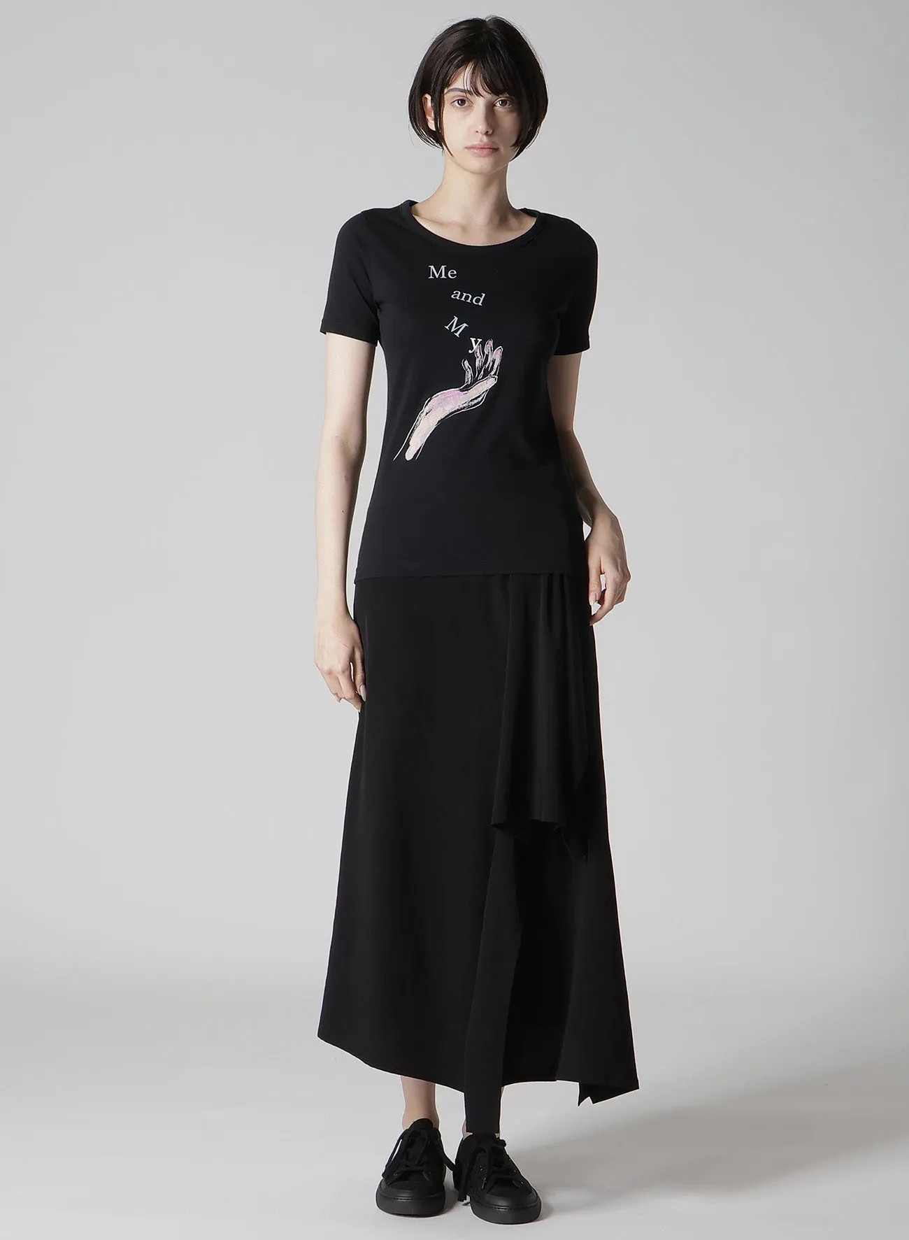 STF COTTON SINGLE JERSEY PT SHORT SLV T sold by Yohji Yamamoto product image thumbnail 3