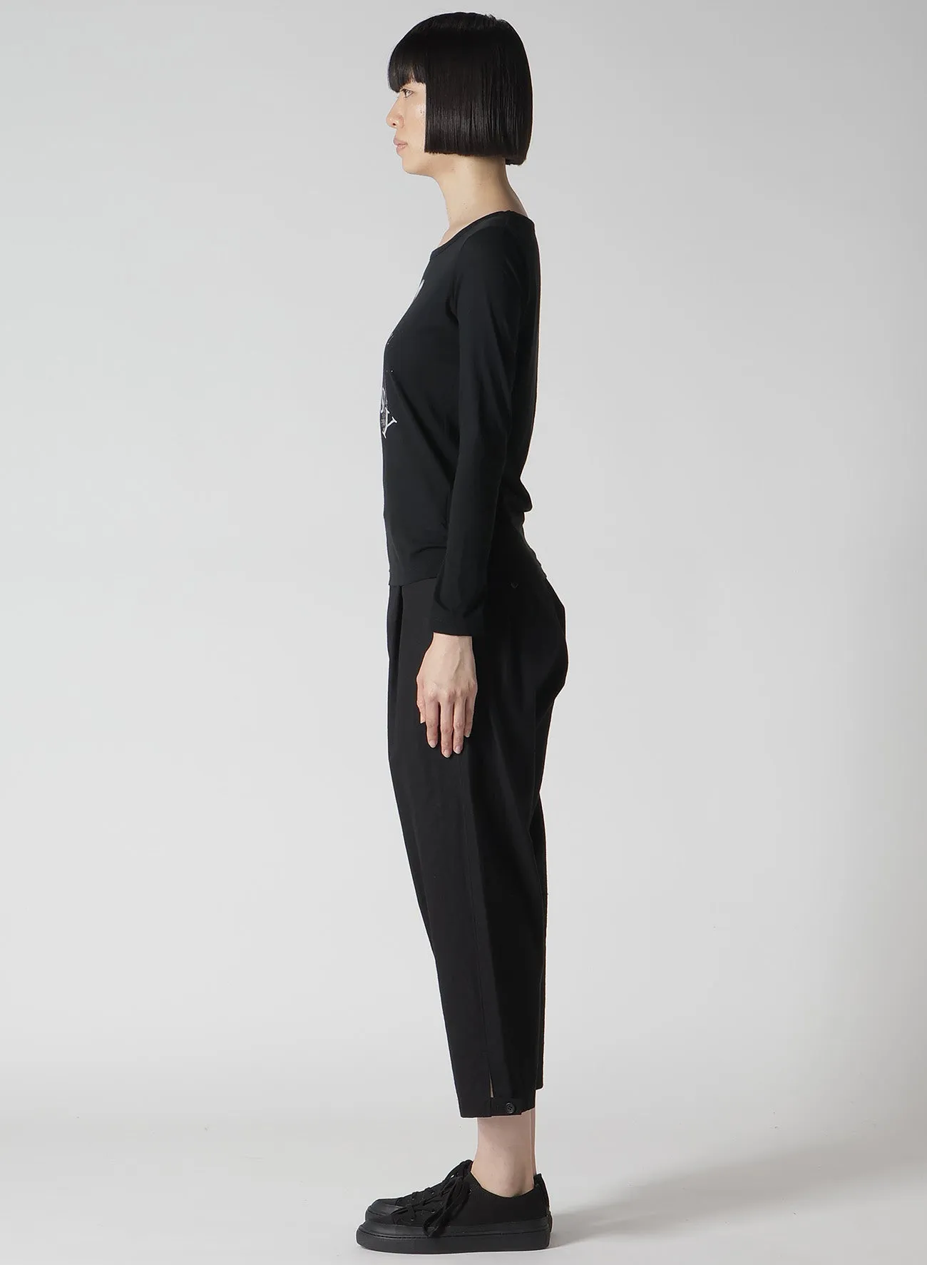 SUPIMA SINGLE JERSEY PT LONG SLV T B sold by Yohji Yamamoto product image thumbnail 4