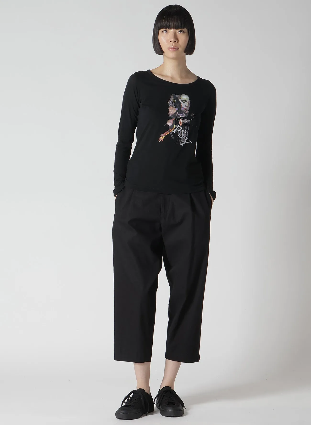 SUPIMA SINGLE JERSEY PT LONG SLV T B sold by Yohji Yamamoto product image thumbnail 3