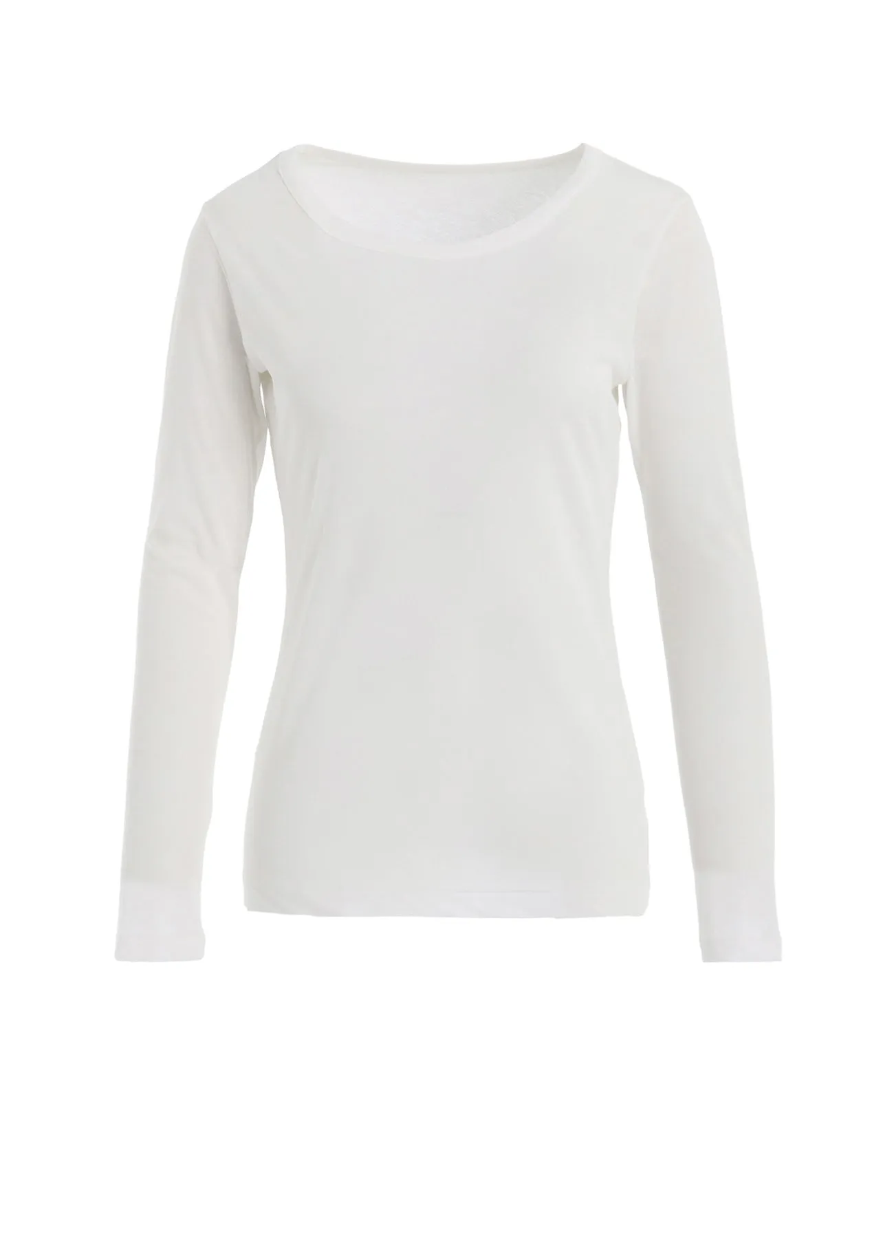 HIGH GAUGE COTTON JERSEY ROUND NECK LONG SLV T sold by Yohji Yamamoto