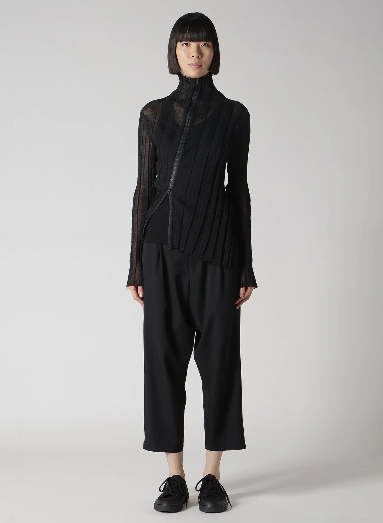 HIGH GAUGE RIB ZIP CARDIGAN sold by Yohji Yamamoto product image thumbnail 2
