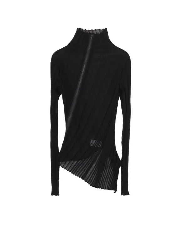 HIGH GAUGE RIB ZIP CARDIGAN sold by Yohji Yamamoto