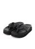 PU LEATHER A FOOTBED GETA SANDALS sold by Yohji Yamamoto