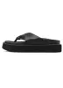 PU LEATHER A FOOTBED GETA SANDALS sold by Yohji Yamamoto