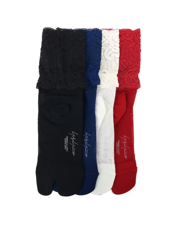 MESH/LACE TABI SOCKS sold by Yohji Yamamoto